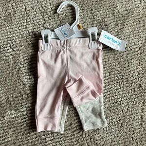 Carter's Baby Pink and Gray Leggings